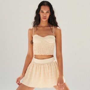 Zara Textured Weave Mini Skirt